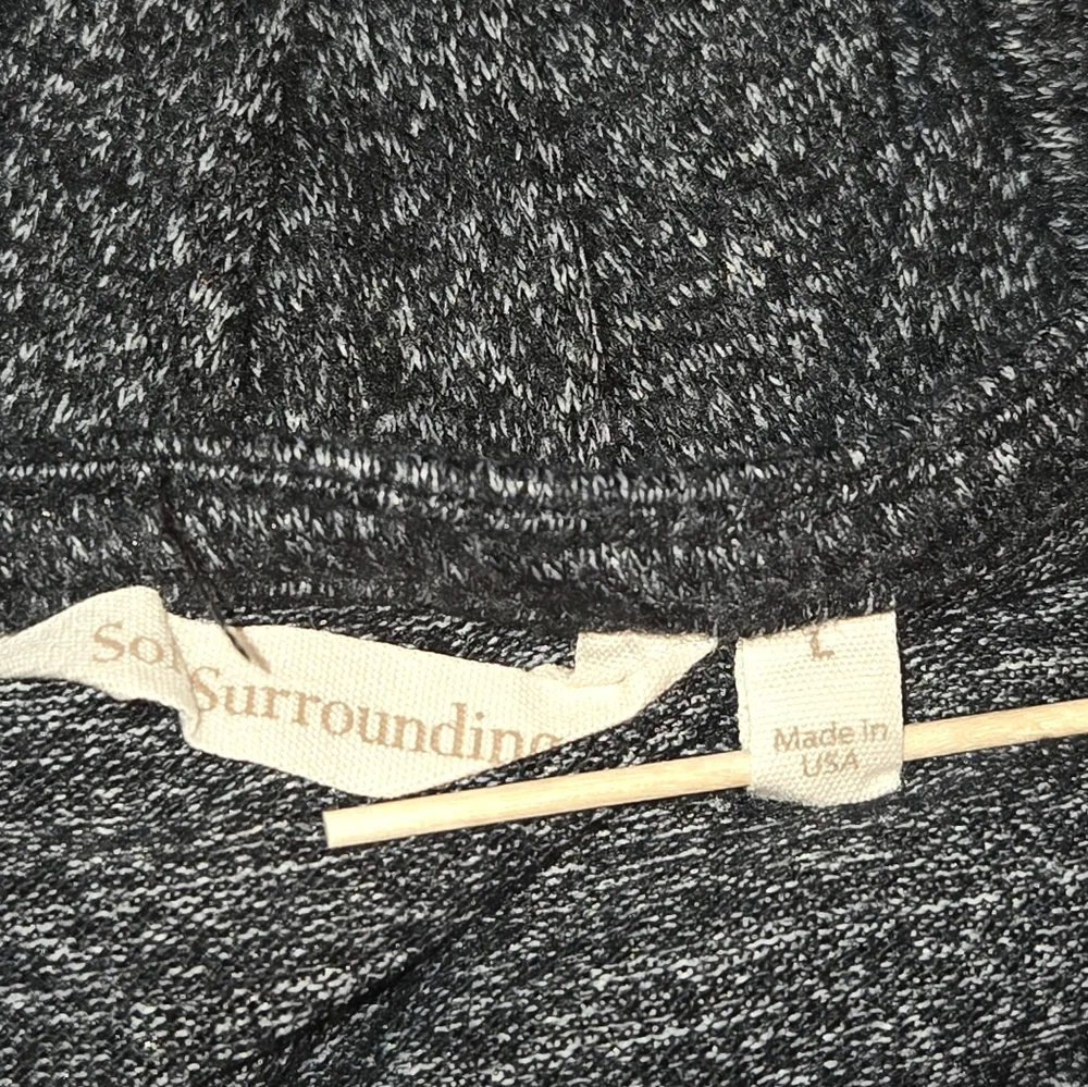 Soft Surroundings Cozy Cabin 2AD02 Dark Gray Long Sleeve Pullover Tunic Size L - Picture 8 of 9